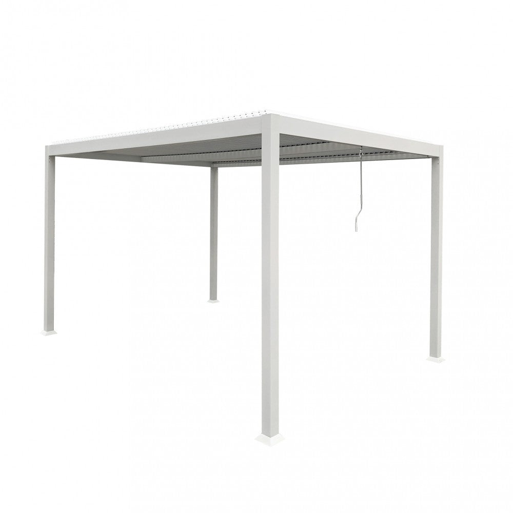 Pergola Bioclimatica 3×3 Elle per esterno in alluminio con lamelle