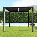 Pergola bioclimatica 3×3 ELLE per esterno in alluminio con lamelle