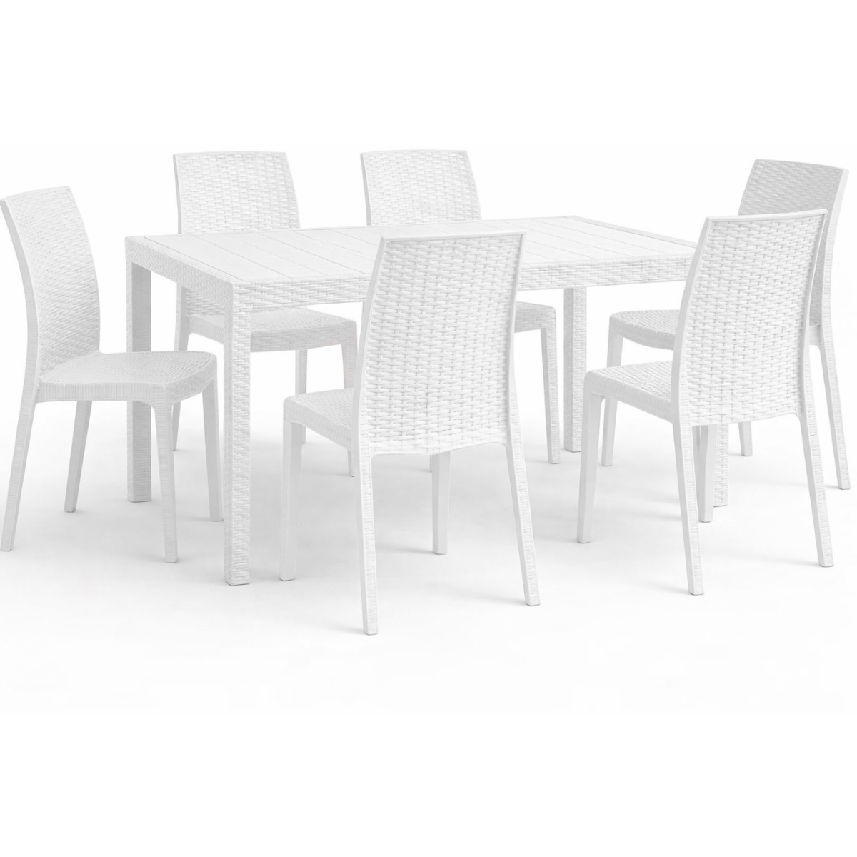 Tavolo e sedie da Giardino in Plastica – Set Primavera