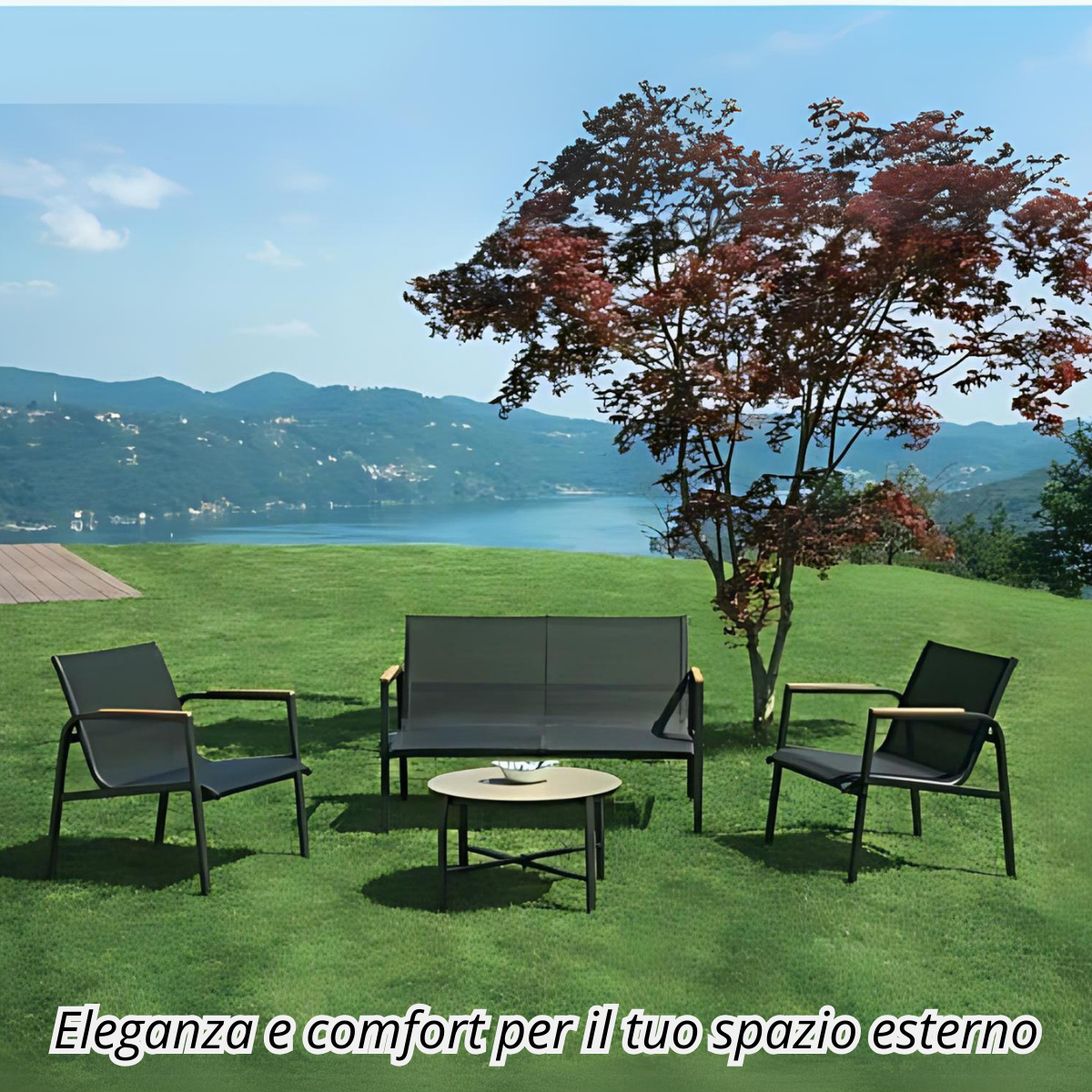 Salotto da giardino in ferro Tarquinia – SET 150G