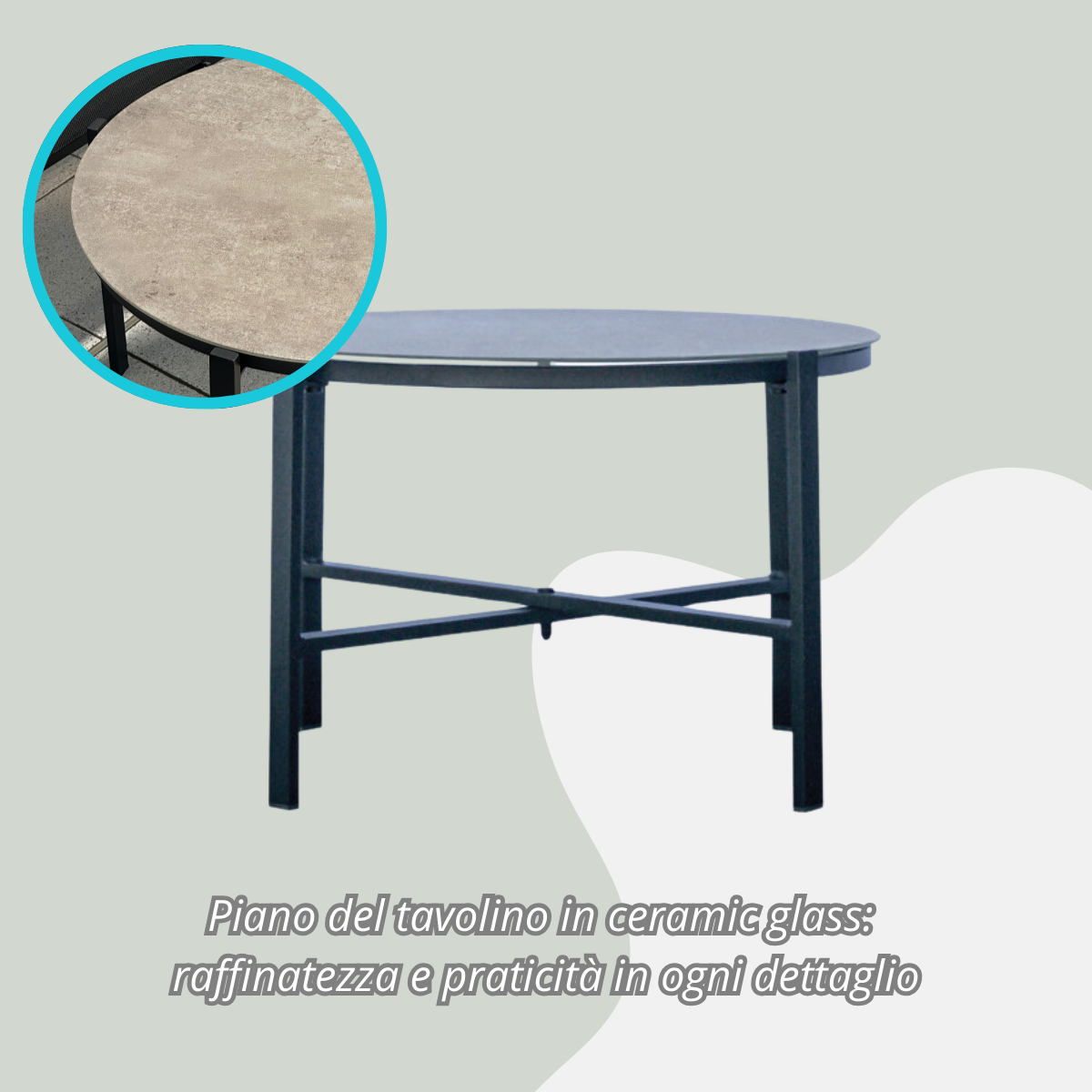 Salotto da giardino in ferro Tarquinia – SET 150G