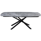 Tavolo da pranzo allungabile Ryder 140/200x90x76h cm con piano in ceramica