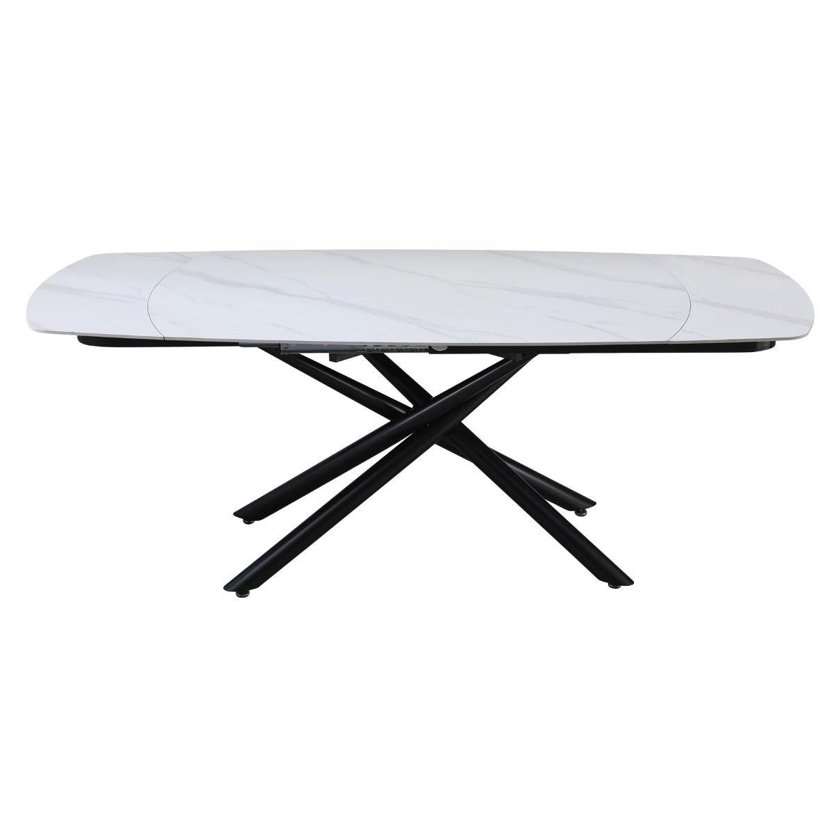 Tavolo da pranzo allungabile Ryder 140/200x90x76h cm con piano in ceramica