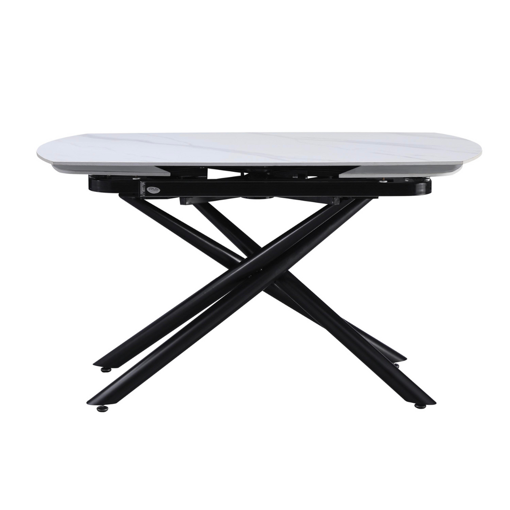 Tavolo da pranzo allungabile Ryder 140/200x90x76h cm con piano in ceramica