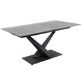 Tavolo da pranzo allungabile Oliver piano ceramica effetto marmo