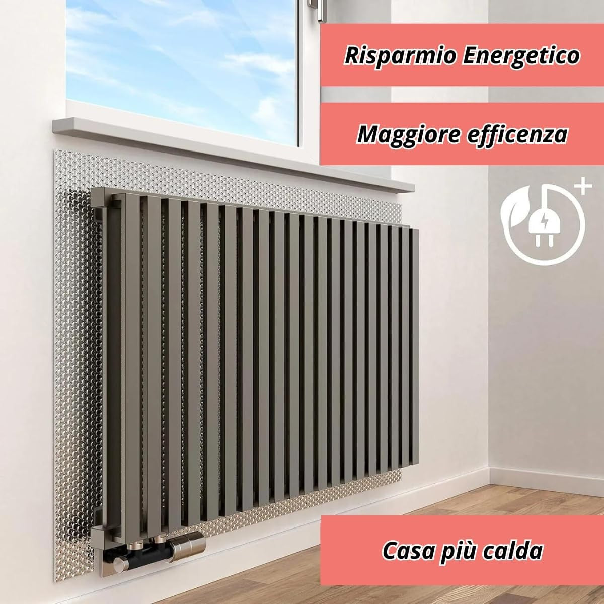 Pannello Termoriflettente per calorifero e Termosifoni 100×70 cm