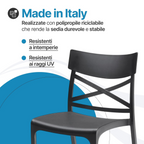 Sedia Croix interno esterno plastica
