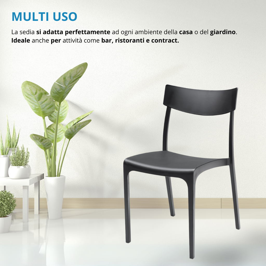 Sedia interno esterno plastica Provence