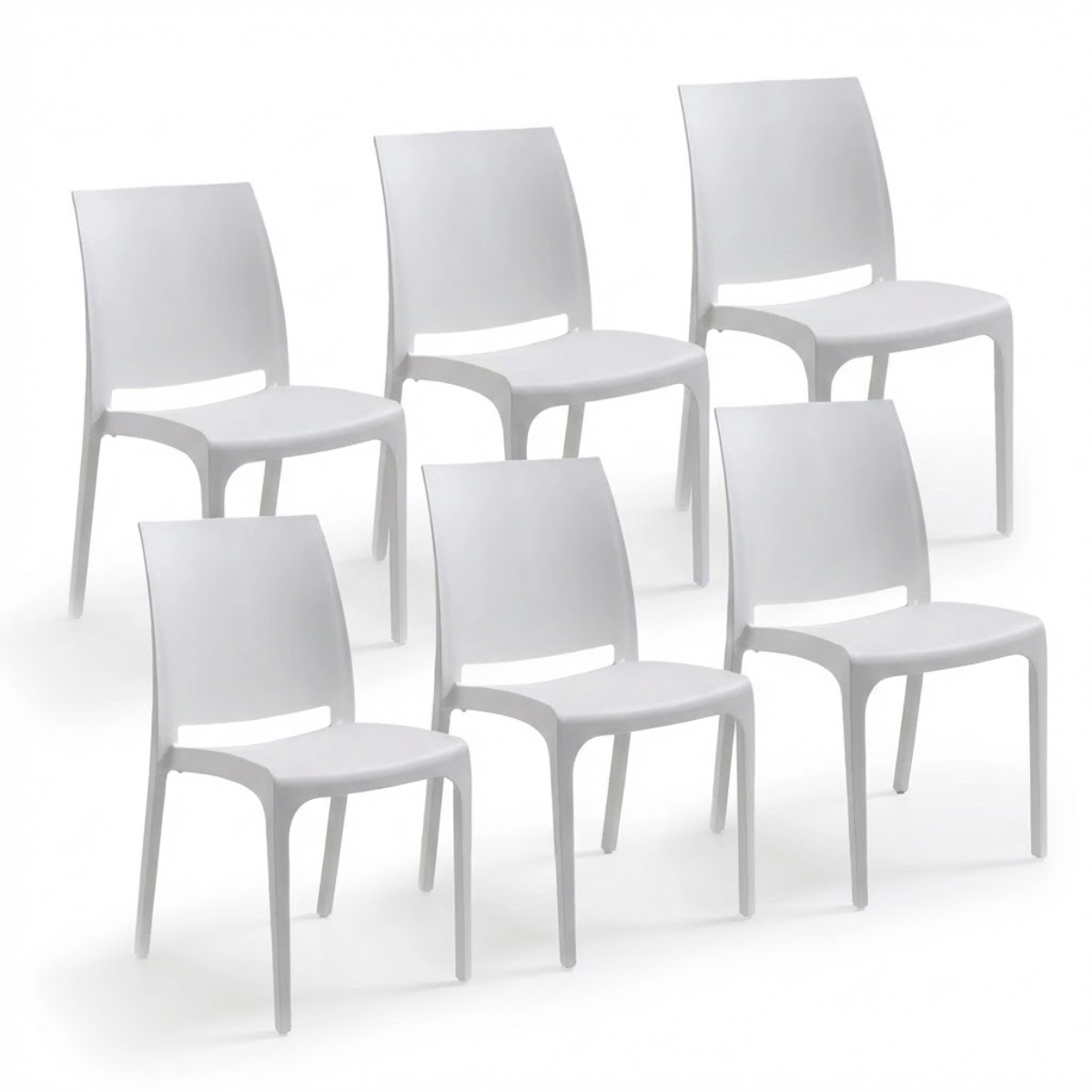 Sedia Volga per interno ed esterno in plastica