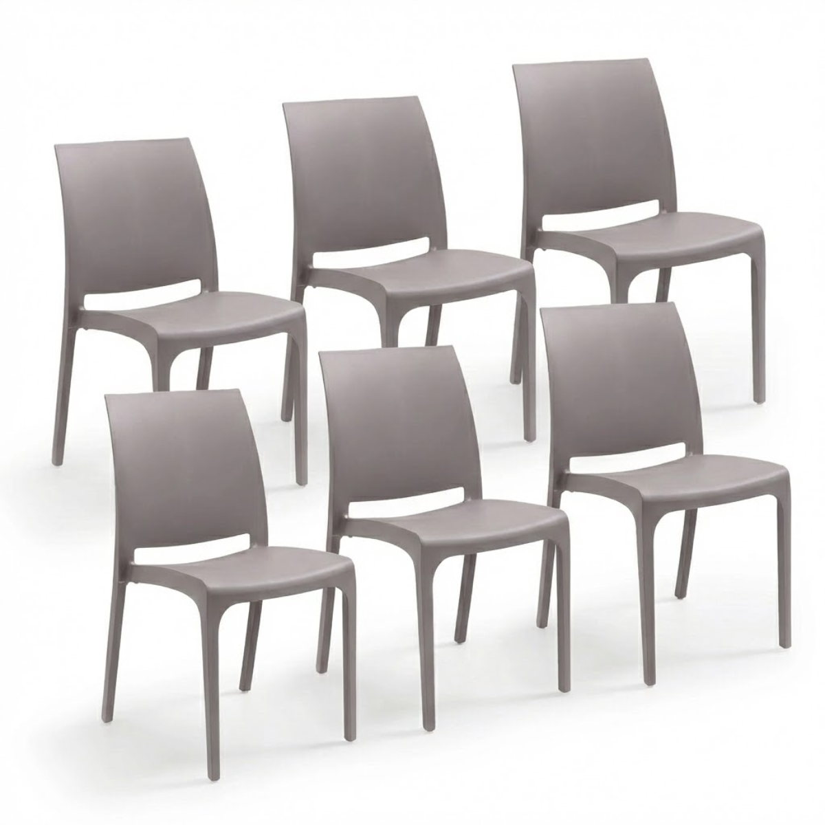 Sedia Volga per interno ed esterno in plastica