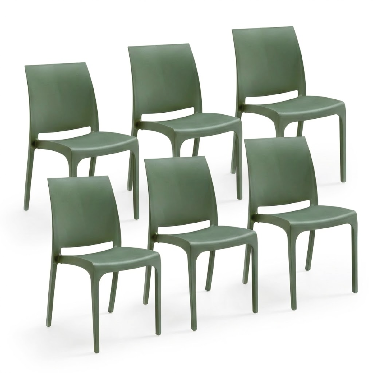 Sedia Volga per interno ed esterno in plastica