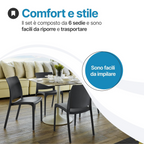 Sedia Volga per interno ed esterno in plastica