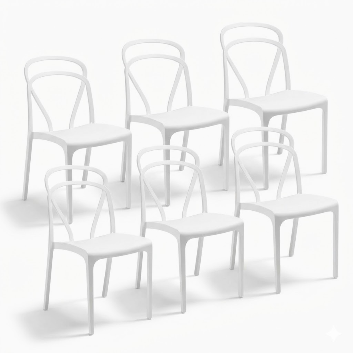 Sedia Vague interno e esterno in plastica