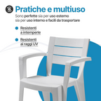 Sedia Emma in plastica per esterno