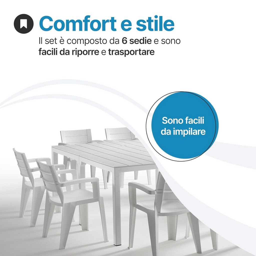 Sedia Emma in plastica per esterno