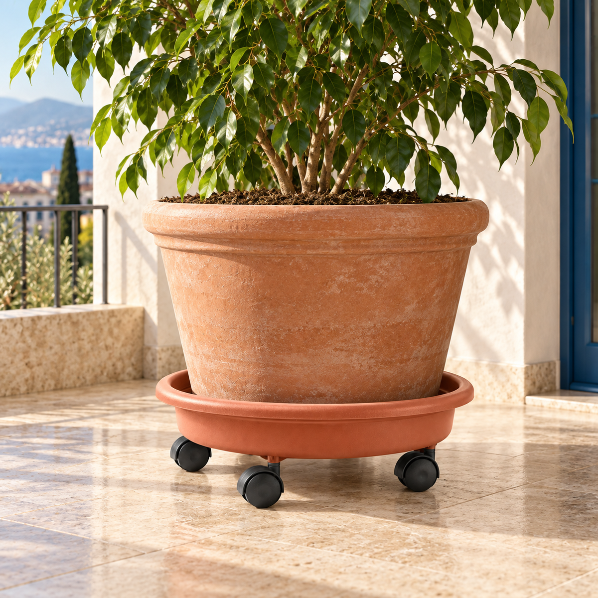 Sottovaso Rotondo con Ruote VECA – Ø 28, 32, 36 e 40 cm