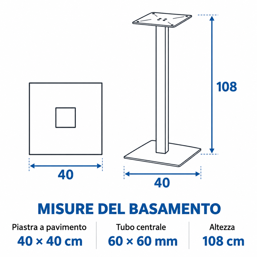 dettagli basamento tavolo ba5005