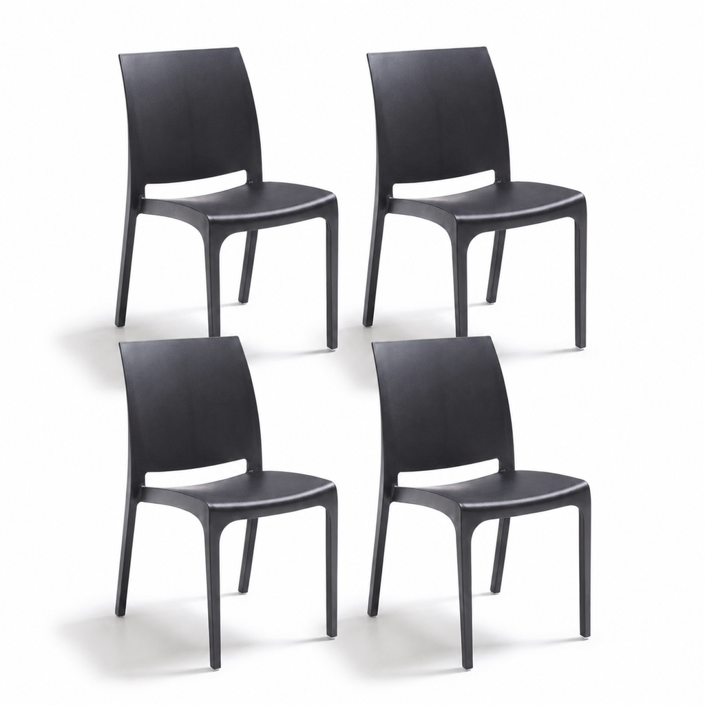 Chaise Volga pour intérieur et extérieur en plastique