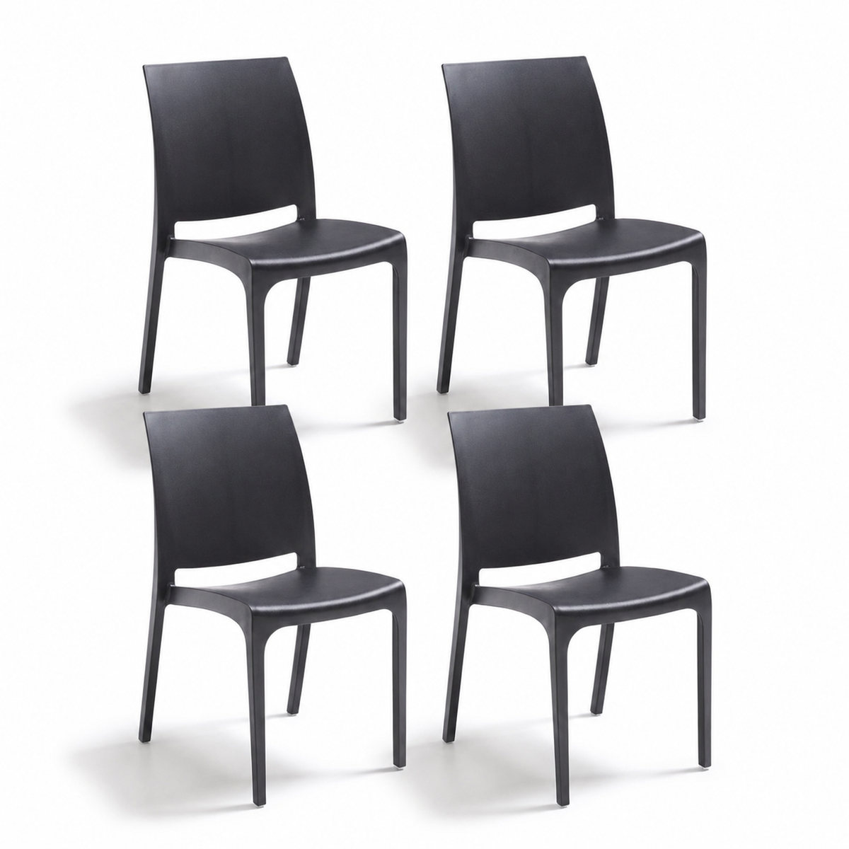 Chaise Volga pour intérieur et extérieur en plastique