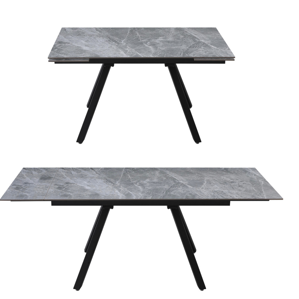 Tavolo da cucina allungabile Cooper top ceramica 120/180x80x76cm