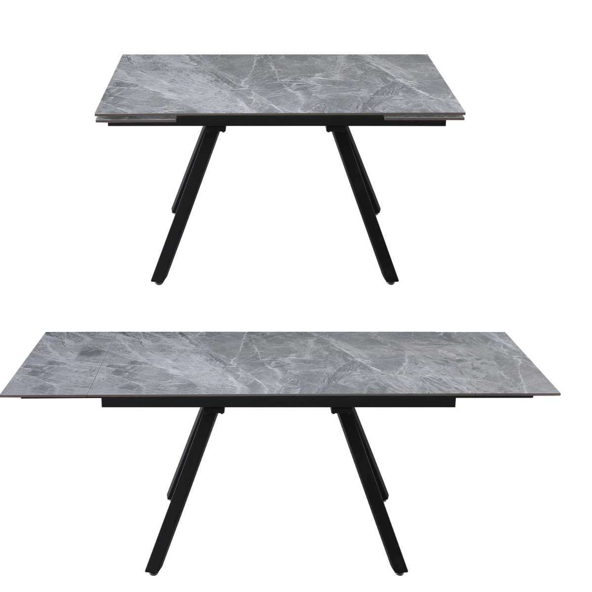 Tavolo da cucina allungabile Cooper top ceramica 120/180x80x76cm
