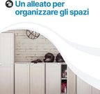 Armadietto da balcone in plastica – Simplex 2 ante 2 vani