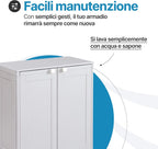 Mobile da balcone in plastica – Simplex 2 vani 3 ante