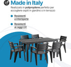 Set Savana 6 Sedie con Tavolo da Giardino