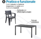 Set Savana 6 Sedie con Tavolo da Giardino