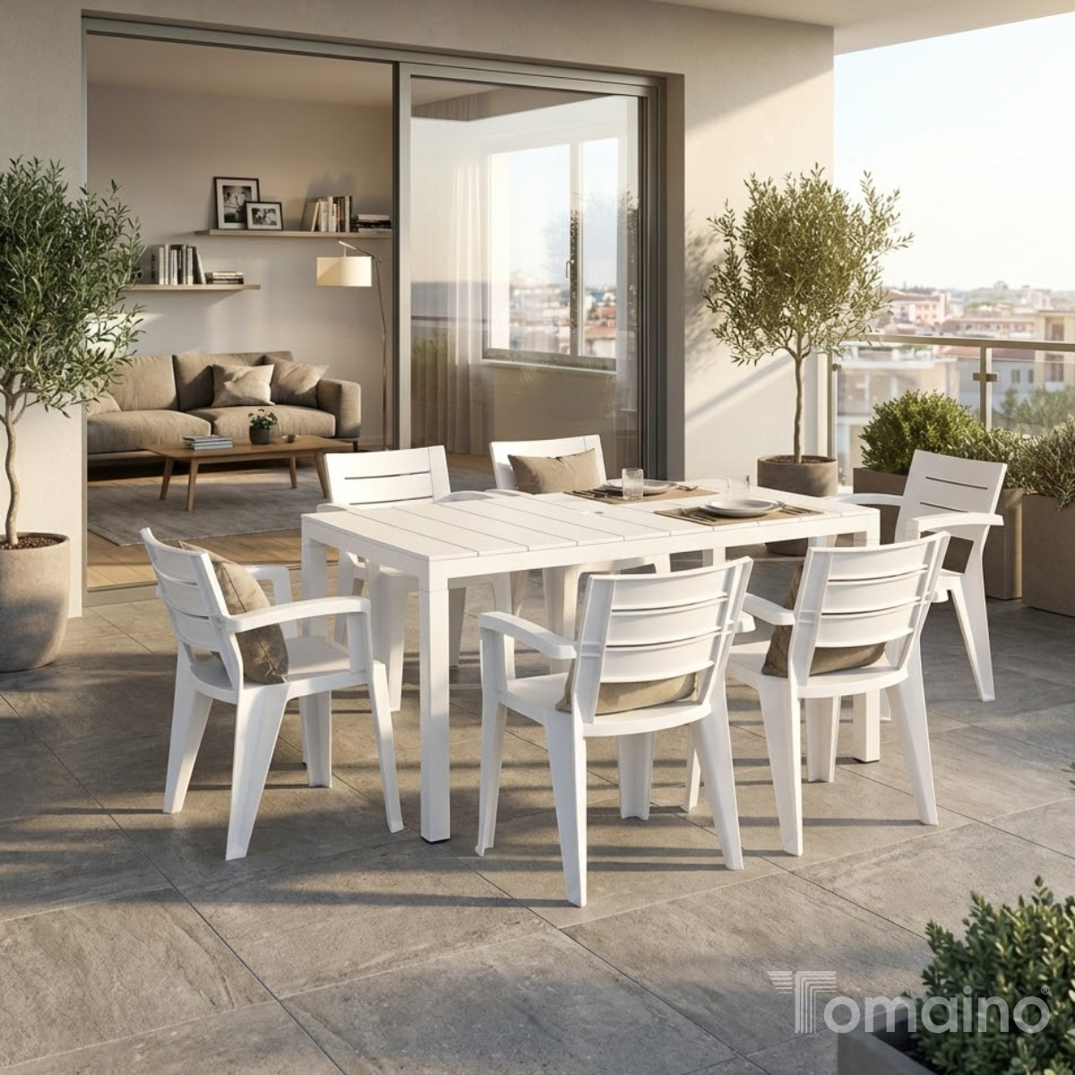 Set Savana 6 Sedie con Tavolo da Giardino
