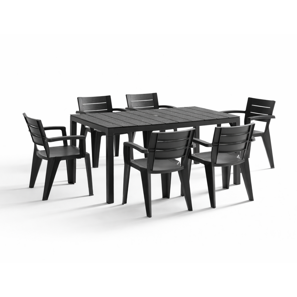 Set Savana 6 Sedie con Tavolo da Giardino