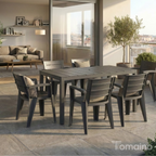 Set Savana 6 Sedie con Tavolo da Giardino