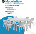 Set Savana 8 Sedie con Tavolo da Giardino Allungabile