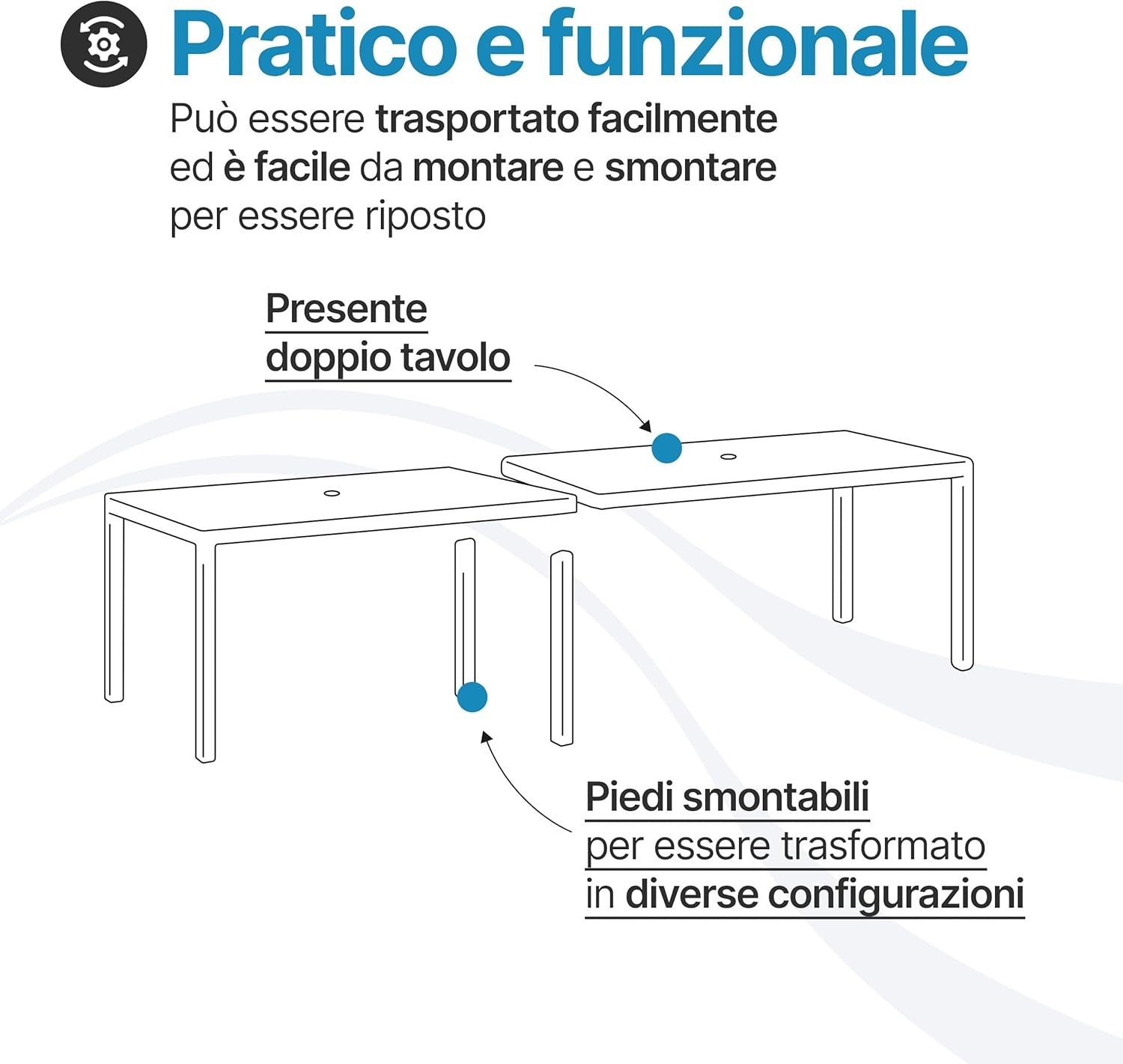 Set Savana 8 Sedie con Tavolo da Giardino Allungabile