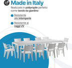 Set Savana 10 Sedie con Tavolo da Giardino Allungabile
