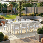 Set Savana 10 Sedie con Tavolo da Giardino Allungabile