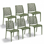 Sedia Ninfa in plastica per interno ed esterno