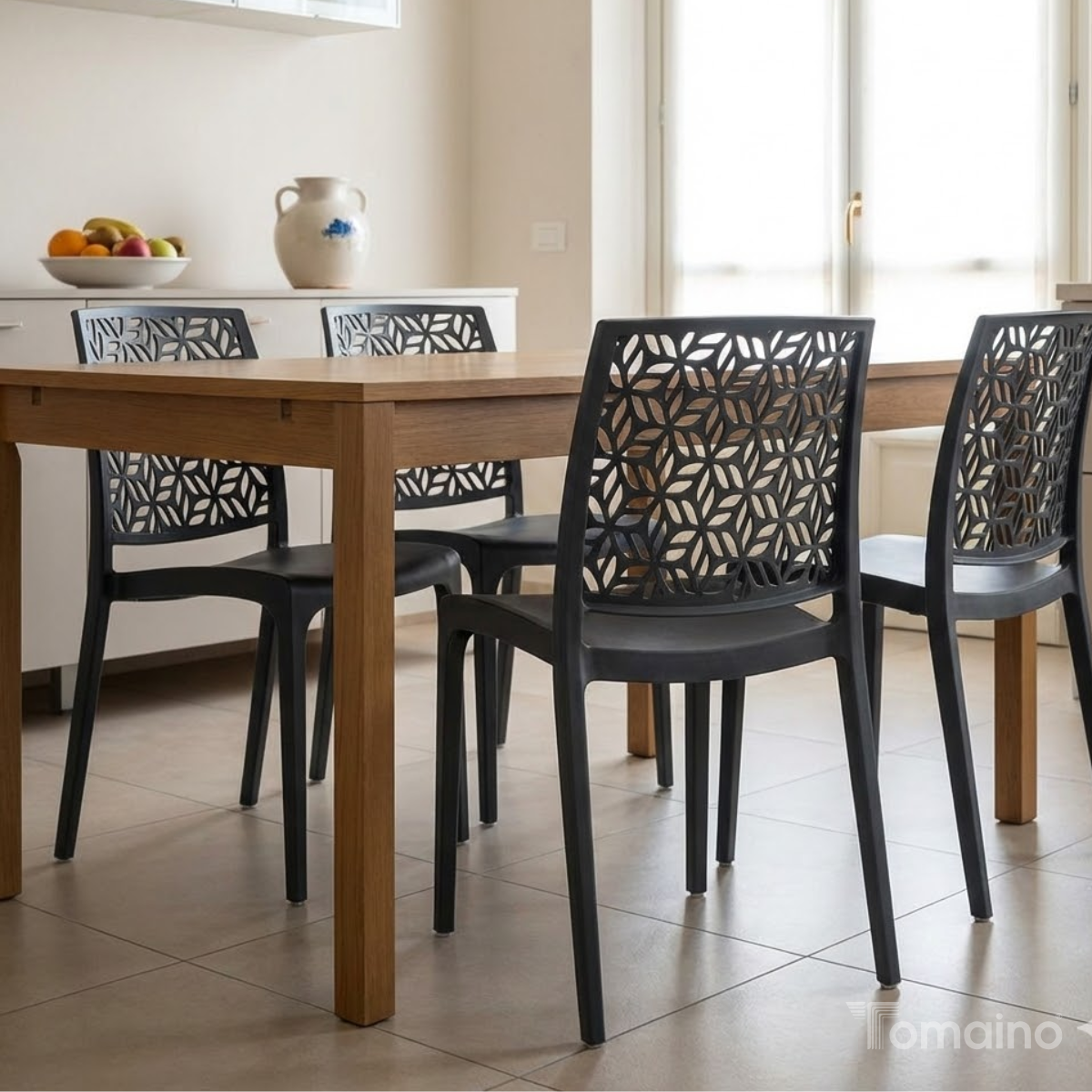 Sedia Ninfa in plastica per interno ed esterno