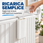 Evaporatore per termosifone in ceramica bianca con gancio