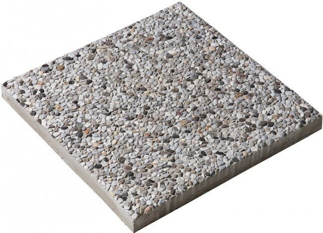 Base 40×40 per ombrellone in cemento e granigllia per ombrelloni a palo laterale