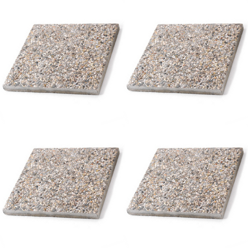 4PZ Base in cemento per ombrellone 50x50x3,5 h 20kg piastrella graniglia – TOMAINO