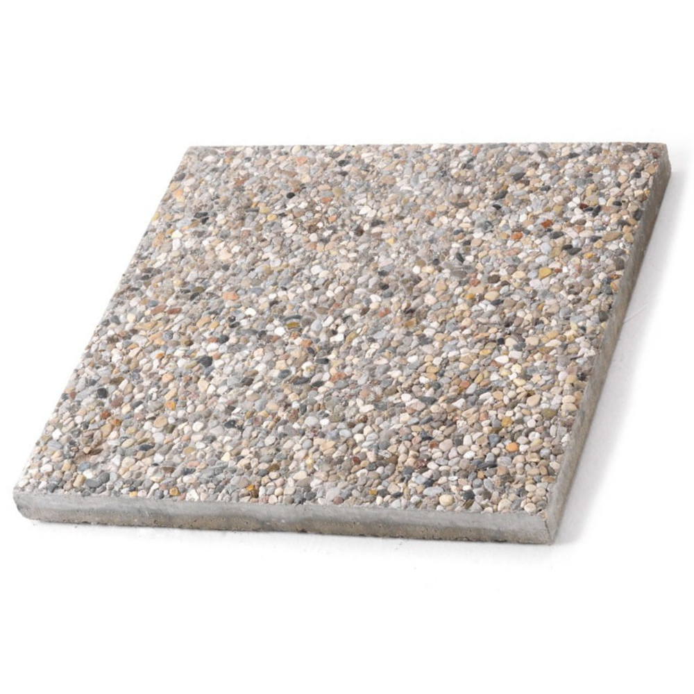 4PZ Base in cemento per ombrellone 50x50x3,5 h 20kg piastrella graniglia – TOMAINO