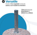 Base ombrellone 25kg  in cemento