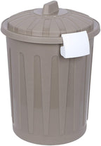 Bidone porta rifiuti da 8Lt in plastica rotondo con coperchio e maniglie – Blimwere