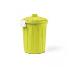 Bidone porta rifiuti da 8Lt in plastica rotondo con coperchio e maniglie – Blimwere