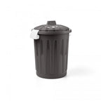 Bidone porta rifiuti da 8Lt in plastica rotondo con coperchio e maniglie – Blimwere