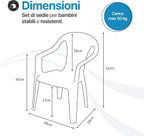 Sedia per bambini in plastica Baby Camelia