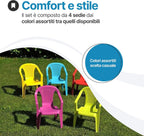 Sedia per bambini in plastica Baby Camelia