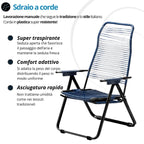Poltrona Cordonata in corda elastica
