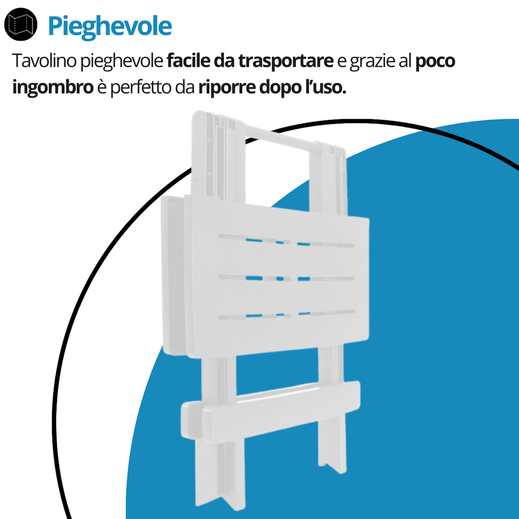 Tavolo pieghevole basso Adige